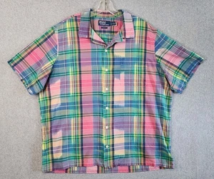 Polo Ralph Lauren Button Down Hemd Herren Gr. XL Classic Madras Camp Karo Multi - Bild 1 von 8