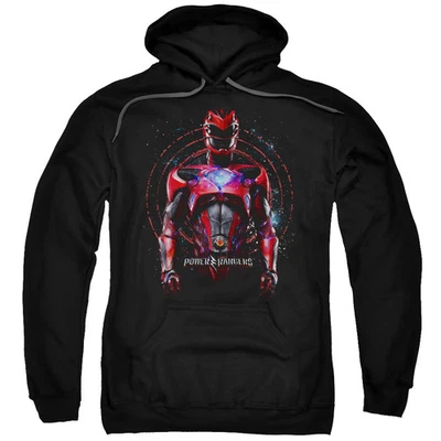 Sudadera con capucha negra Power Rangers Red Ranger para hombre Foto 1 de 4