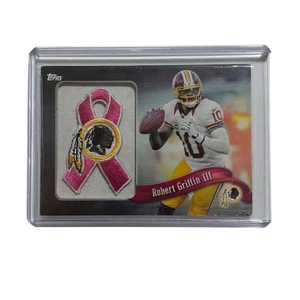 2013 Topps Robert Griffin III Pink NFL Patch Ribbon Card #PR-RG3 - Picture 1 of 2
