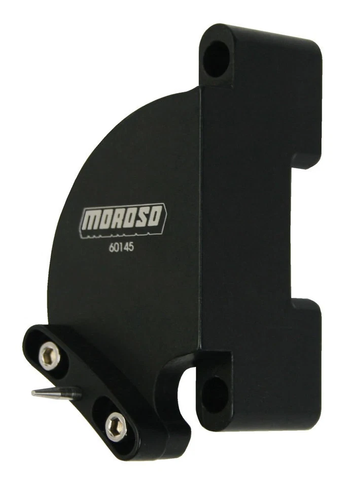 MOROSO Big Block Chevy ponteiro de temporização 60145 com acabamento anodizado preto alumínio - Imagem 1 de 1
