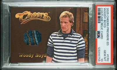 2025 CHEERS PREMIERE ED. WOODY BOYD COSTUME RELIC CARD POP 1 PSA 10 - Image 1 of 4