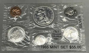 1965 Canadian Proof Set Silver Coin - Picture 1 of 7