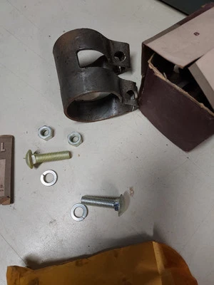 1936-55 MOPAR DODGE NOS EXHAUST CLAMP MUFFLER PLYMOUTH DESOTO CHRYSLER - Image 1 of 4