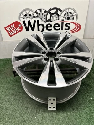 19” Mercedes S400 S500 S-Class REAR OEM Wheel Rim 19x9.5 85351 Grey Machined OE - Image 1 of 4