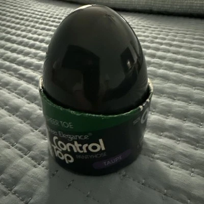 Leggs яйцо управления верхний элегантность колготки серо-коричневый размер Q чистый носок винтажный новый из старых запасов - Изображение 1 из 2