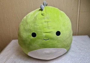 Juguete de peluche grande Squishmallow Kellytoy verde Danny Dino dinosaurio 16" - Imagen 1 de 6