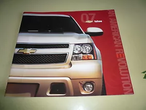 2007 Chevrolet Tahoe Sales Brochure Vintage - Picture 1 of 2