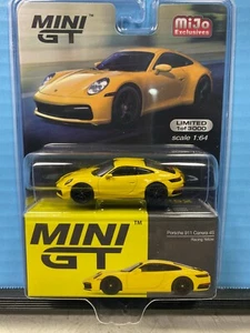 1/64 MINI GT MIJO EXCLUSIVES PORSCHE 911 CARRERA 4S RACING YELLOW - Picture 1 of 2
