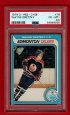 1979-80 O-PEE-CHEE WAYNE GRETZKY ROOKIE #18 FIRST PRINT BLUE LINES RARE PSA 6.5 