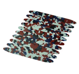 10Pcs Gauge 0.71mm Celluloid Strips Oud Pick Reeshe for Oud Ud Qadim Mosaic Blue - Picture 1 of 2