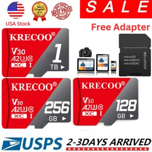 Micro SD 1TB UHS-I U3 V30 4K for GoPro&Drone&Phone High Speed TF Memory Card Lot - Picture 1 of 18