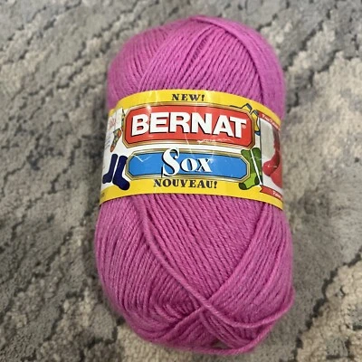 Bernat Yarn SOX 100g / 3.5oz / 388m / 425yd Pink Hot - Image 1 of 2