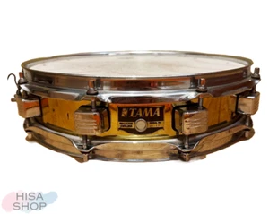 Tama 14x3.5" Brass Piccolo Snare Drum Made in Japan Vintage Bright Sound Used - Picture 1 of 13