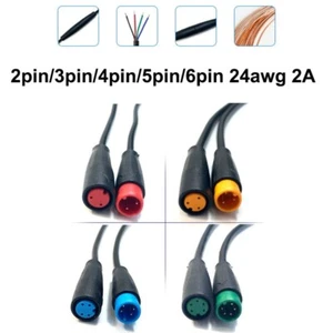 1pcs Waterproof Connector m8 Julet Basic 2/3/4/5/6 Pin Cable Extension for Ebike - Picture 1 of 13