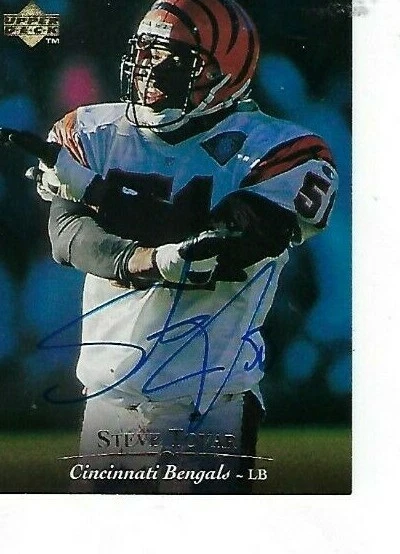 STEVE TOVAR SIGNED 1995 UPPERDECK #274 - CINCINNATI BENGALS - Image 1 of 1