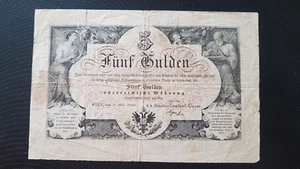 Monarchia austro-ungarica 5 fiorini 1866 - *RARO* - Foto 1 di 2