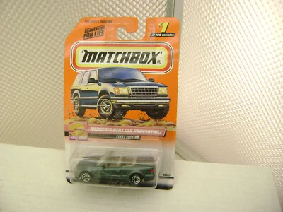 1999 MATCHBOX SUPERFAST #1 MERCEDES-BENZ CLK CONVERTIBLE NEW ON CARD - Image 1 of 3