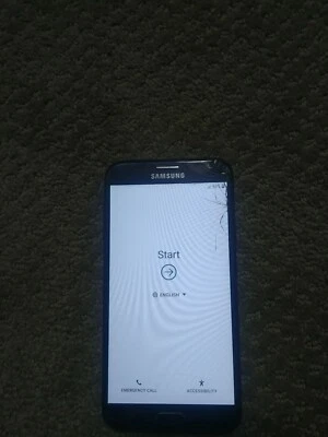 Samsung Galaxy J7 2017 cell phone crack in corner but WORKS - Image 1 of 3