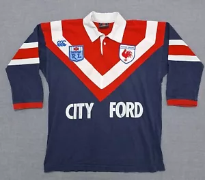 EASTERN SUBURBS RUGBY LEAGUE 1987 1990 Jersey Canterbury Rare 80s Shirt Sz L - Picture 1 of 17
