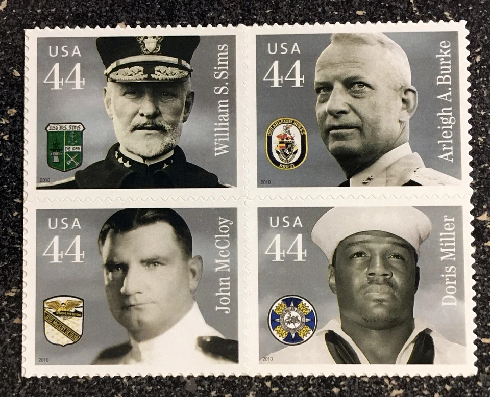 2010USA #4440-4443 44c Distinguished Sailors - Block of 4 (as pictured)  mint - Image 1 of 1