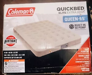 Coleman QuickBed Elite Extra-High Airbed with Built-in Pump, Queen Size 9.5" - Picture 1 of 1