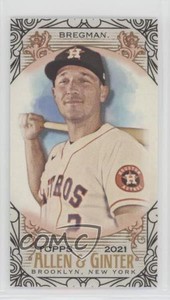 2021 Topps Allen & Ginter's Mini Black Border Alex Bregman #8