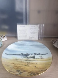 Coalport Plate Wings Across The Empire Armstrong Whitworth AW15 Atalanta Plane - Picture 1 of 4
