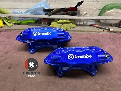 04-17 SUBARU IMPREZA WRX STI SEDAN LH RH FRONT BRAKE CALIPERS Powder Coated - Image 1 of 3