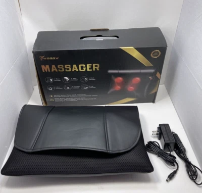 Massageador de costas e pescoço, shiatsu com calor, adaptador de carro - Imagem 1 de 4