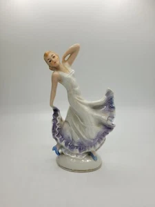 Antike 1920er Art Déco Porzellan Tänzerin Figur Nummeriert 8978 - Bild 1 von 7