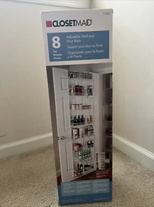 Closetmaid 8-Tier All-Ages Wire Wall and Door Rack, White - Picture 1 of 3