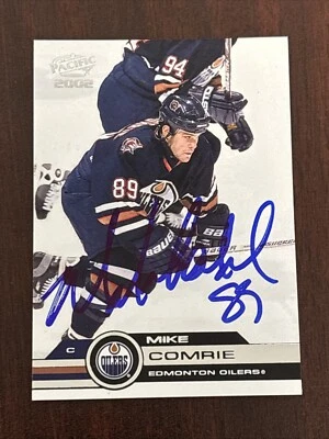 2001-02 Pacific Mike Comrie #156 AUTO Edmonton Oilers AUTOGRAPH Signed - Image 1 of 2