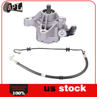 Bomba de direção hidráulica com mangueira de pressão de bomba compatível com 2007 - 2011 Honda CR-V - Imagem 1 de 4