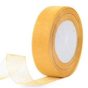 1" x 50 Yards Sheer Organza Ribbon for Gift Wrapping Christmas Halloween Wedd... - Picture 1 of 5