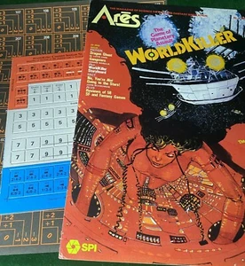 COMPLETE & UNPUNCHED GAME! #1 Ares Magazine 1980 SPI - Worldkiller RPG Role Play - Picture 1 of 7