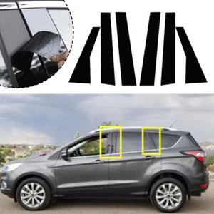 6PCS Set Window Pillar Post Decal Sticker Trim For Ford Escape Kuga 2013-2019 - Picture 1 of 22