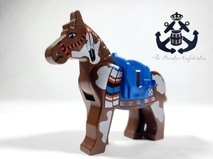 LEGO 1990s Wild Western Indians Brown Horse Minifigure + Blue Saddle 4493c01px2 - Picture 1 of 3