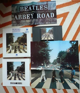 The Beatles Abbey Road CD UK 1987 HMV Box Set Booklet & 2x Posters EXC No Badge! - Bild 1 von 24