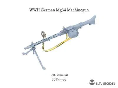 P16-001 1:16 WWII German Mg34 Machinegun model (3D Printed)   - Image 1 of 4