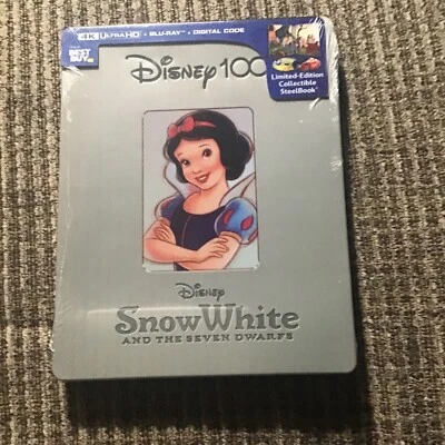 SNOW WHITE AND THE SEVEN DWARFS 1937 4KBLU-RAY BEST BUY STEELBOOK LIMITED DISNEY - Image 1 of 4