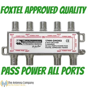 tv antenna splitter 8 way industry standard quality f type quality foxtel - Picture 1 of 2