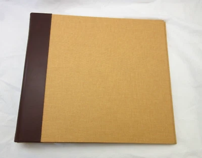 Álbum de fotos XLarge 15x13 carpeta de postes transparente pkts lino con imagen gráfica de cuero Foto 1 de 4