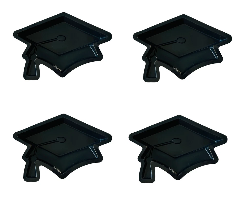 Graduation Plastic Disposable Serving Tray – Pack Of 4 - Image 1 of 1