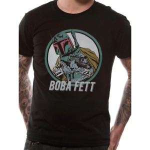 Star Wars Boba Fett t-Shirt Black Adults Official Top Tee t shirt Mens Ladies