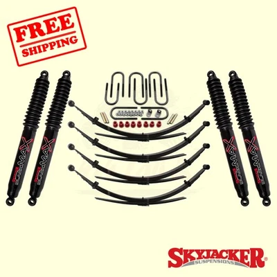 8" Suspension Lift System with Black MAX Shocks for Chevrolet V10 1987 Skyjacker Foto 1 de 2