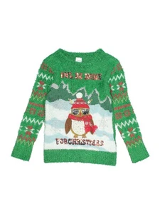 Holiday Time Girls Green Pullover Sweater 6X - Picture 1 of 2