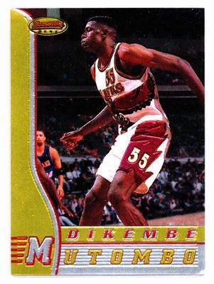 1996-97 Bowman's Best #61 - Dikembe Mutombo - nuggets hawks 76ers nets knicks - Image 1 of 2