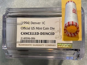 1 Roll New Uncirculated 2025 D Pennies with US MINT OFFICIAL Cancelled Penny die - Picture 1 of 6