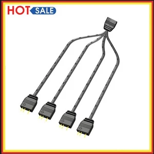5V 3Pin HUB Splitter Cable Extension Cord for Mainboard (1 to 4) - Afbeelding 1 van 9