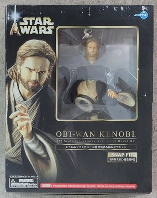 ARTFX Kotobukiya - Obi-Wan Kenob i- New 1/7 Pre-painted Vinyl Model Kit 2002 - Image 1 of 4